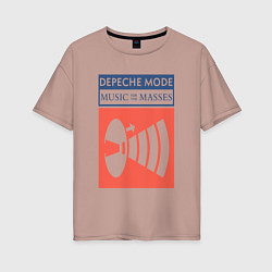 Женская футболка оверсайз Depeche Mode - Music for the masses merch