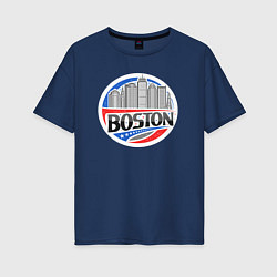 Женская футболка оверсайз City Boston