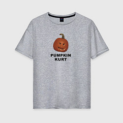 Женская футболка оверсайз Pumpkin Kurt - the office