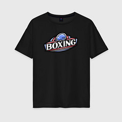 Женская футболка оверсайз Boxing sport