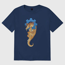 Футболка оверсайз женская Коготь смерти, цвет: тёмно-синий