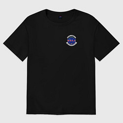 Футболка оверсайз женская BSAA, цвет: черный