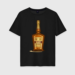 Женская футболка оверсайз Brandy bottle