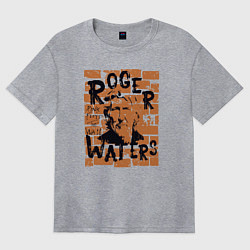 Футболка оверсайз женская Rodger Waters Pink Floyd рок, цвет: меланж