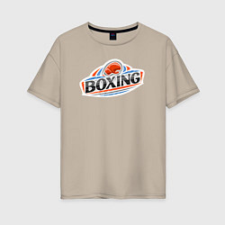 Женская футболка оверсайз Boxing team