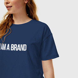 Футболка оверсайз женская I am a brand, цвет: тёмно-синий — фото 2