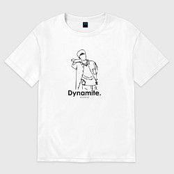 Футболка оверсайз женская BTS Dynamite Kim Seok-Jin, цвет: белый
