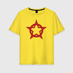 Женская футболка оверсайз Red star USSR