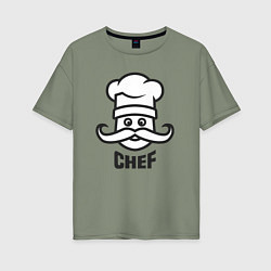Футболка оверсайз женская Chef, цвет: авокадо