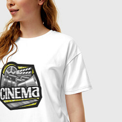 Футболка оверсайз женская Киношка, цвет: белый — фото 2