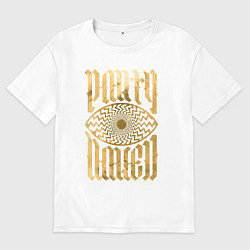 Футболка оверсайз женская Party naked, цвет: белый