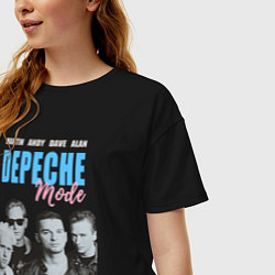 Футболка оверсайз женская Depeche Mode Vintage, цвет: черный — фото 2