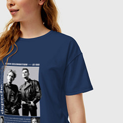 Футболка оверсайз женская Depeche Mode - Black Celebration, цвет: тёмно-синий — фото 2