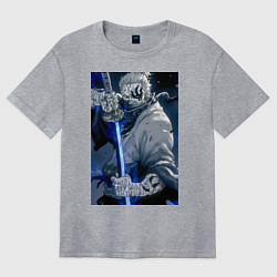 Футболка оверсайз женская Ван-Пис Рюма Симоцуки, цвет: меланж