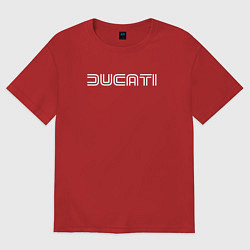 Футболка оверсайз женская Дух Ducati, цвет: красный
