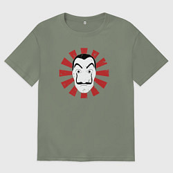 Футболка оверсайз женская Дали - бумажный дом, цвет: авокадо