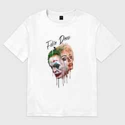 Футболка оверсайз женская Джокер и Харли, цвет: белый