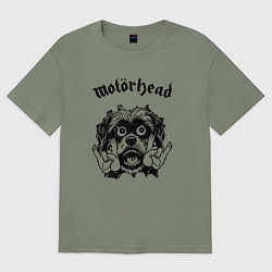 Футболка оверсайз женская Motorhead - rock dog, цвет: авокадо