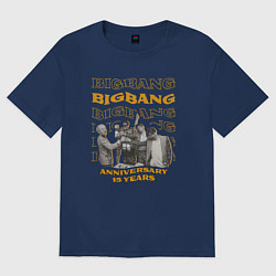 Футболка оверсайз женская Big bang 15 лет, цвет: тёмно-синий