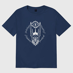 Футболка оверсайз женская Око Саурона - Властелин колец, цвет: тёмно-синий