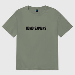 Футболка оверсайз женская Homo sapiens, цвет: авокадо