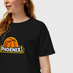 Футболка оверсайз женская Phoenix NBA, цвет: черный — фото 2