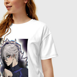 Футболка оверсайз женская Сейширо Наги - Синяя тюрьма: Блю Лок, цвет: белый — фото 2