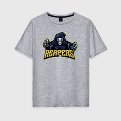 Футболка оверсайз женская Reapers team, цвет: меланж