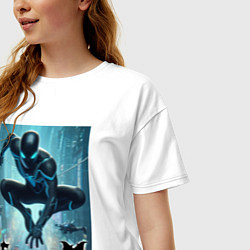 Футболка оверсайз женская Spider-man neon glow, цвет: белый — фото 2