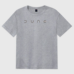 Футболка оверсайз женская Dune logo, цвет: меланж