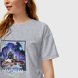 Футболка оверсайз женская Ханья, цвет: меланж — фото 2