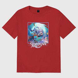 Футболка оверсайз женская Байлу, цвет: красный