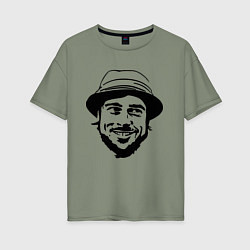 Футболка оверсайз женская Brad Pitt - gypsy, цвет: авокадо
