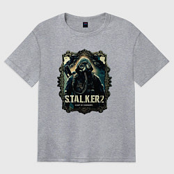 Футболка оверсайз женская Stalker 2 heart of Chornobyl radiations, цвет: меланж
