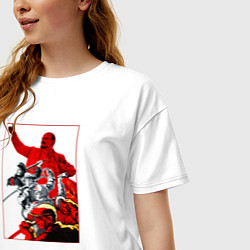 Футболка оверсайз женская Ленин и народ, цвет: белый — фото 2