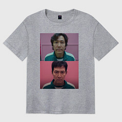 Футболка оверсайз женская Игра в кальмара Ки Хун, цвет: меланж