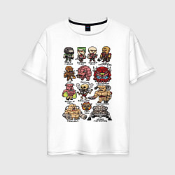 Футболка оверсайз женская Doom demons, цвет: белый