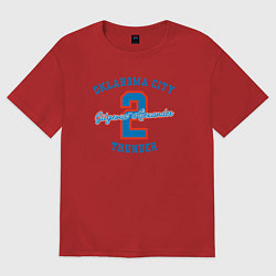 Футболка оверсайз женская Shai Oklahoma, цвет: красный