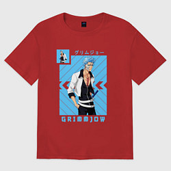 Футболка оверсайз женская Блич Grimmjow, цвет: красный