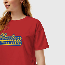 Футболка оверсайз женская Warriors - Golden State, цвет: красный — фото 2