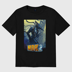 Футболка оверсайз женская MDK - Kurt, цвет: черный