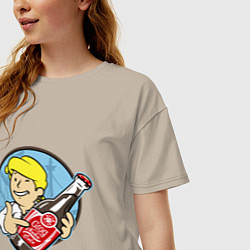 Футболка оверсайз женская Vault Guybrush, цвет: миндальный — фото 2