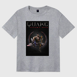 Футболка оверсайз женская Quake champions Anarki, цвет: меланж
