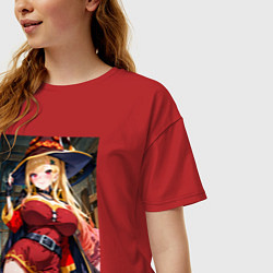 Футболка оверсайз женская Марин Китагава косплей Мегумин, цвет: красный — фото 2