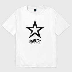 Женская футболка оверсайз Maria - star