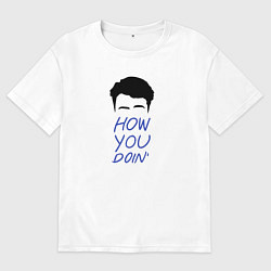 Женская футболка оверсайз How you doin