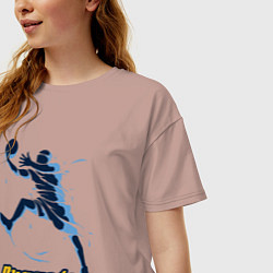 Футболка оверсайз женская Nuggets baller, цвет: пыльно-розовый — фото 2