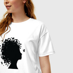 Футболка оверсайз женская Весенняя красавица, цвет: белый — фото 2