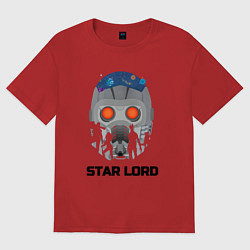 Футболка оверсайз женская Star lord, цвет: красный