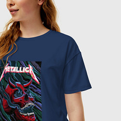 Футболка оверсайз женская Metallica The Unforgiven II, цвет: тёмно-синий — фото 2